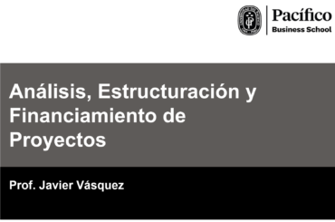 Análisis, Estructuración y Financiamiento de Proyectos